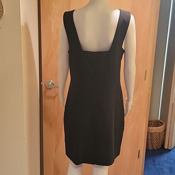 Boston Proper black asymmetrical dress - Picture 4 of 9